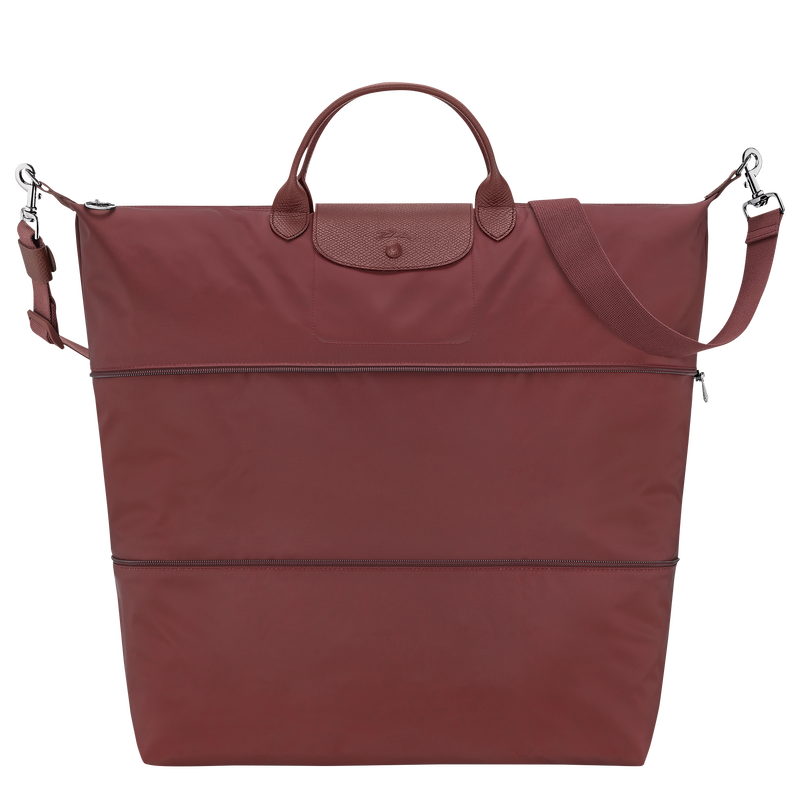 Le Pliage One S Travel bag expandable , Burgundy - Canvas  - View 1 of  8