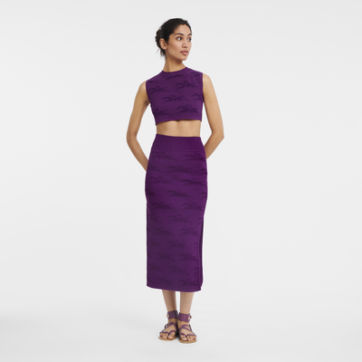 null 中长半身裙, 紫色