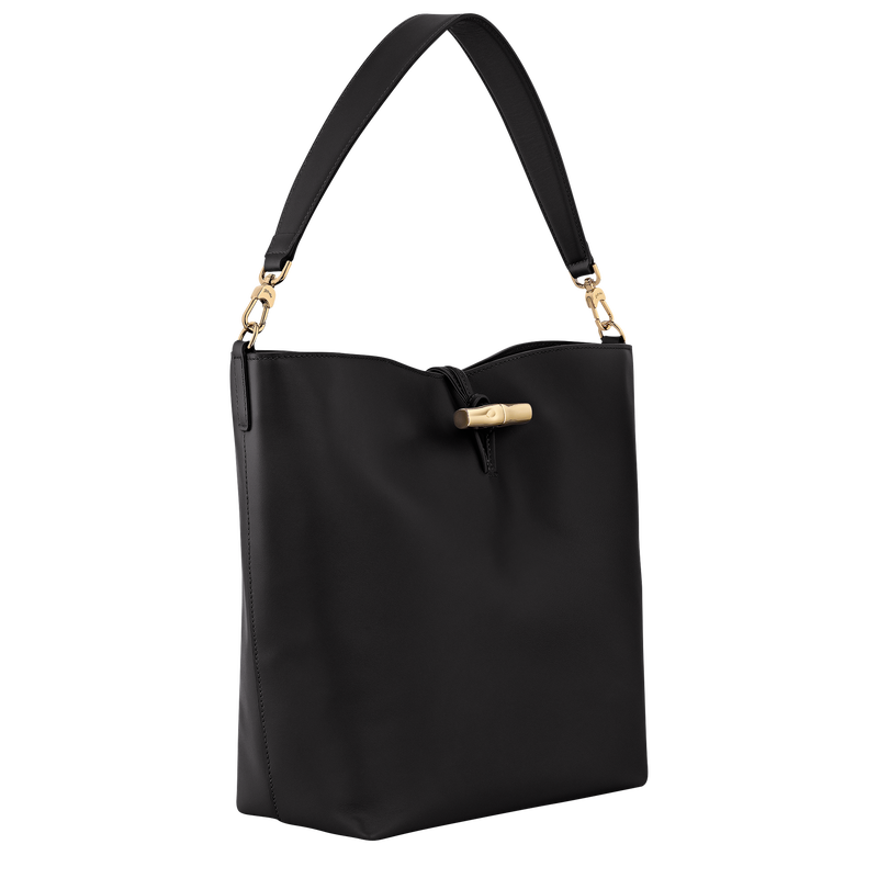Le Roseau M Hobo bag , Black - Leather  - View 3 of  5