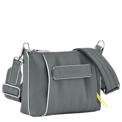 Longchamp 3D 斜挎包 S, 金属灰