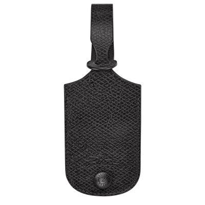 Le Pliage One Luggage tag , Black - Leather