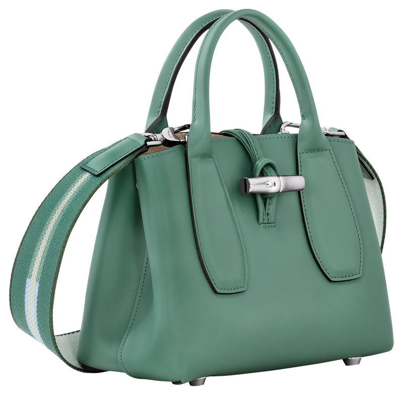 Roseau S Handbag , Sage - Leather  - View 3 of  6