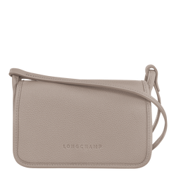 Le Foulonné Wallet on chain , Turtledove - Leather