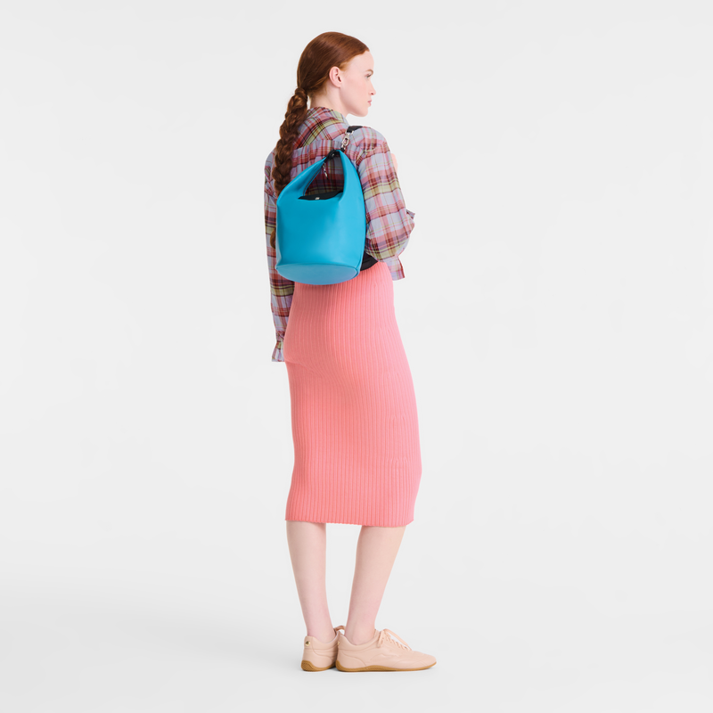 Le Pliage Xtra S 斜挎包 , 洋紅色 - 皮革  - 查看 2 4