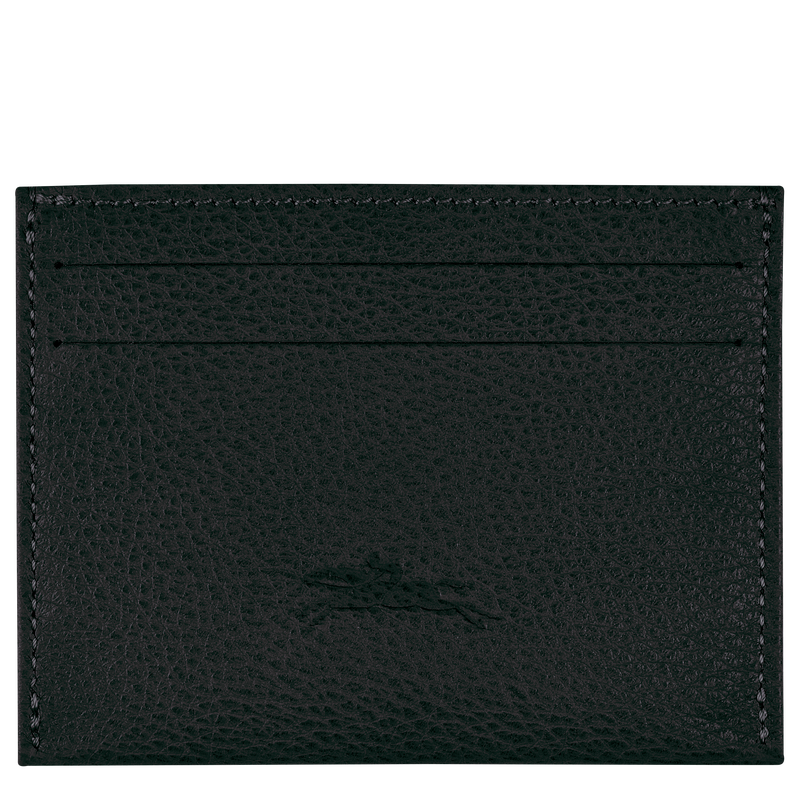 Le Foulonné Cardholder , Black - Leather  - View 2 of  3