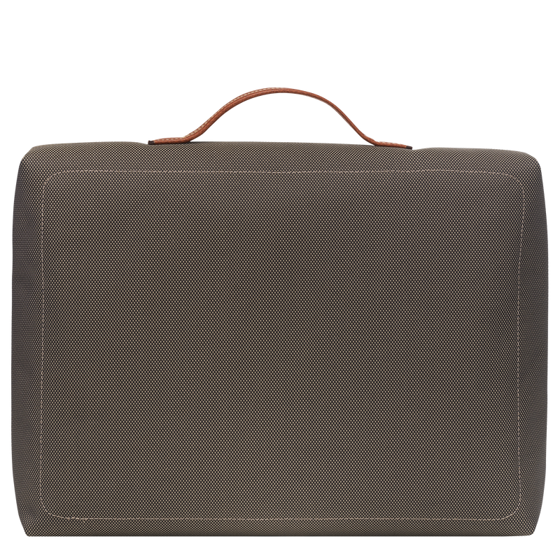 Boxford S Briefcase , Brown - Recycled canvas  - View 4 of  4