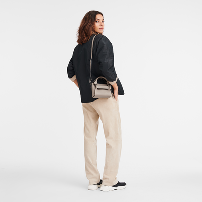 Longchamp 3D XS 手提包 , 陶灰色 - 皮革
