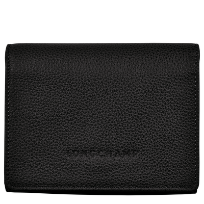 Le Foulonné Wallet , Black - Leather