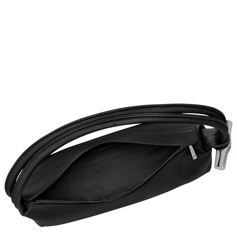 Le Roseau M Shoulder bag , Black - Leather  - View 5 of  6