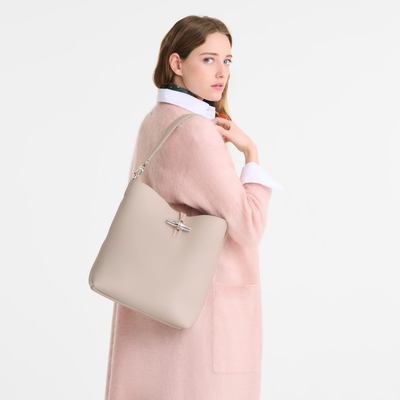 Le Roseau M Hobo 袋 , 米白色 - 皮革