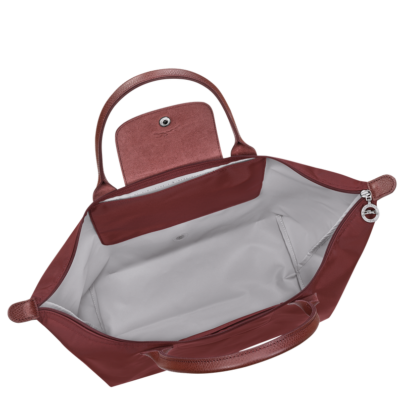Le Pliage One L Handbag , Burgundy - Canvas  - View 5 of  7