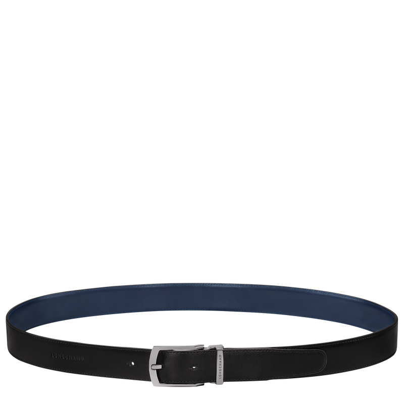 Delta Box Men's belt , Black/Navy - Leather  - View 1 of  3