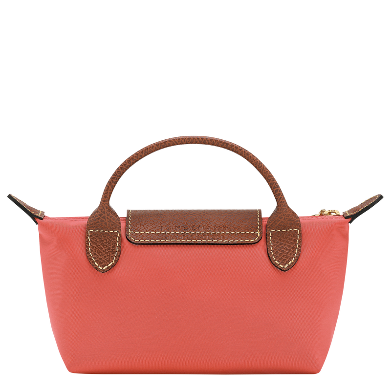Le Pliage Original 化妆包 , 草莓色 - 再生帆布  - 查看 3 5