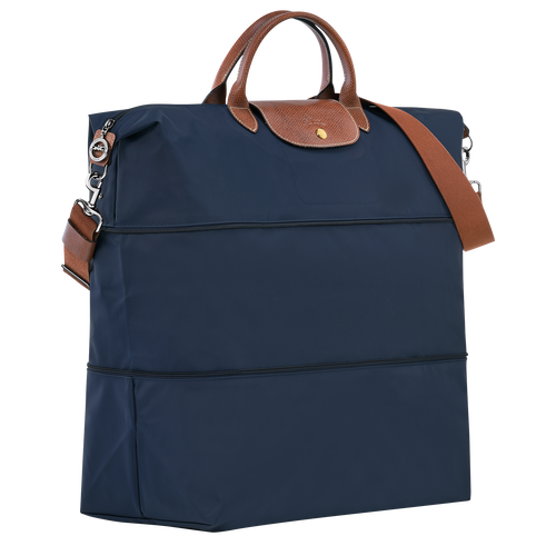 Le Pliage Original Travel bag expandable , Navy - Recycled canvas - View 2 of  6