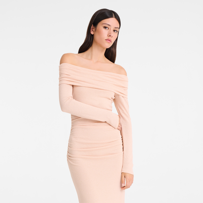 null 长款连衣裙, 奶油白