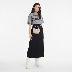 Le Panier Pliage XS 手提包 , 粉红色 - 帆布
