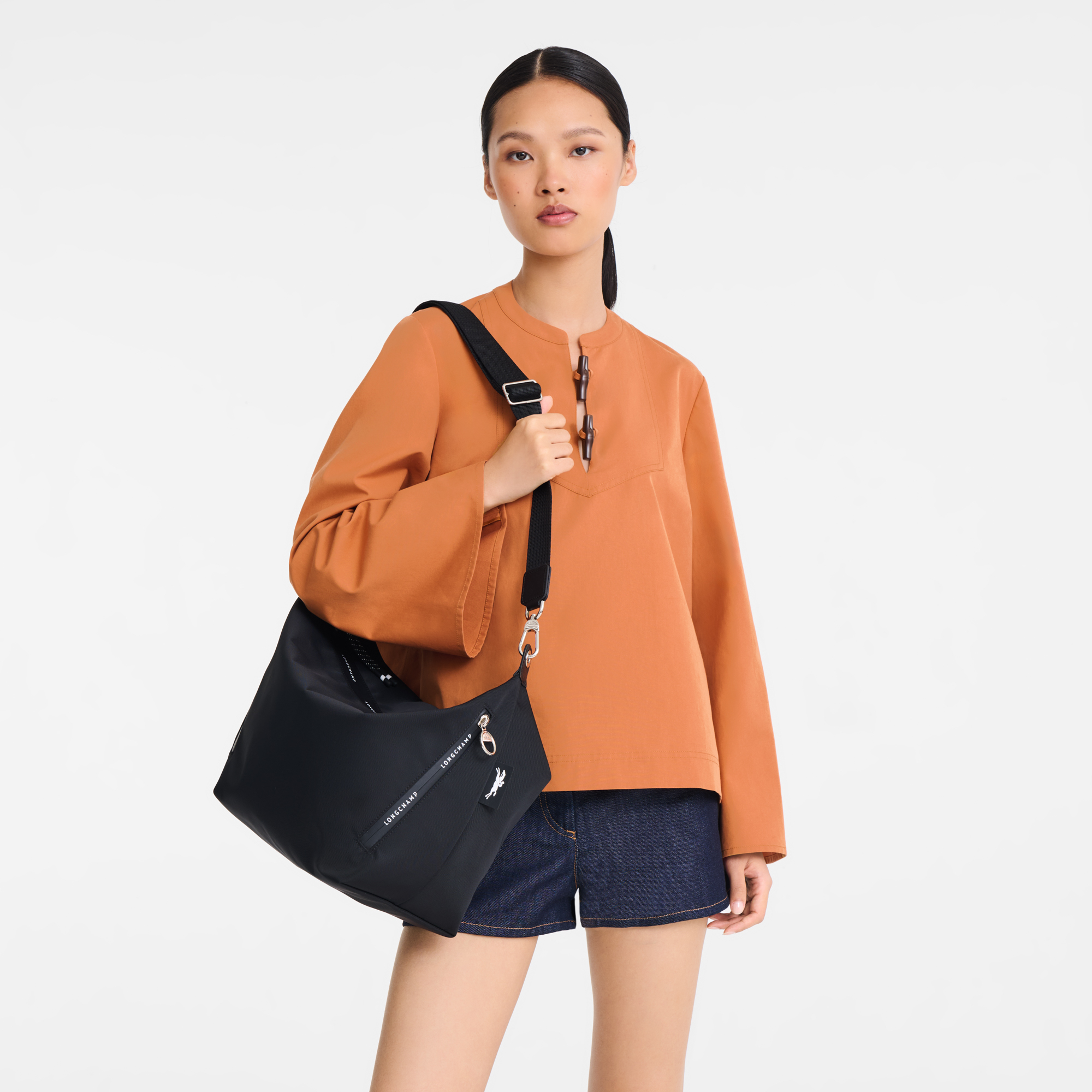 Le Pliage Energy 斜挎包 M, 黑色
