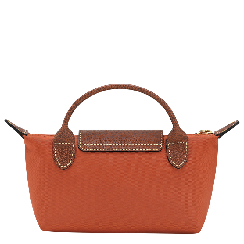 Le Pliage Original 化妆包 , 砖红色 - 再生帆布  - 查看 4 6