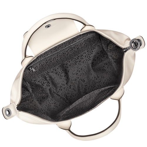 Le Pliage Xtra S Handbag , Ecru - Leather - View 5 of  6
