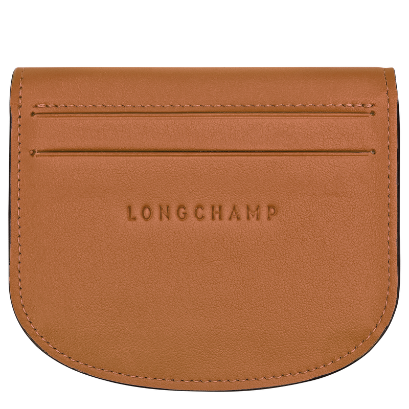 Le Pliage Xtra Card holder , Cashew - Leather  - View 3 of  4