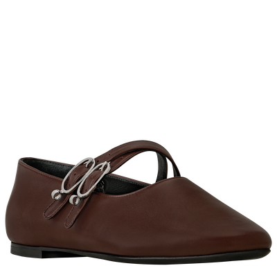 Le Foulonn&eacute; 系列 平底鞋, 摩卡色