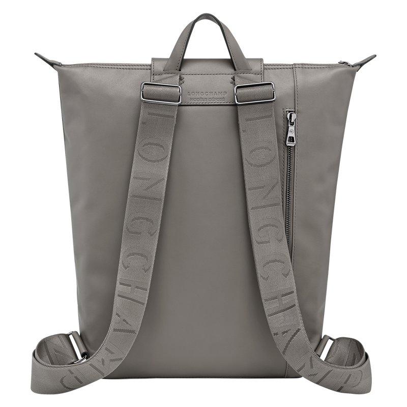 Le Pliage Xtra M 双肩背包 , 斑鸠灰 - 皮革  - 查看 4 6