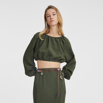 Le Pliage Collection 女士皮带 , 棕色 - 皮革