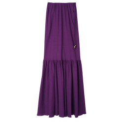 Long skirt , Violet - Crepe