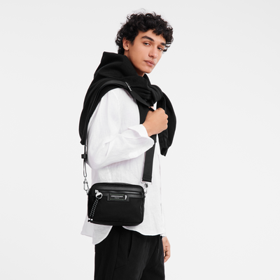 Le Pliage Energy S Camera bag , Black - Recycled canvas