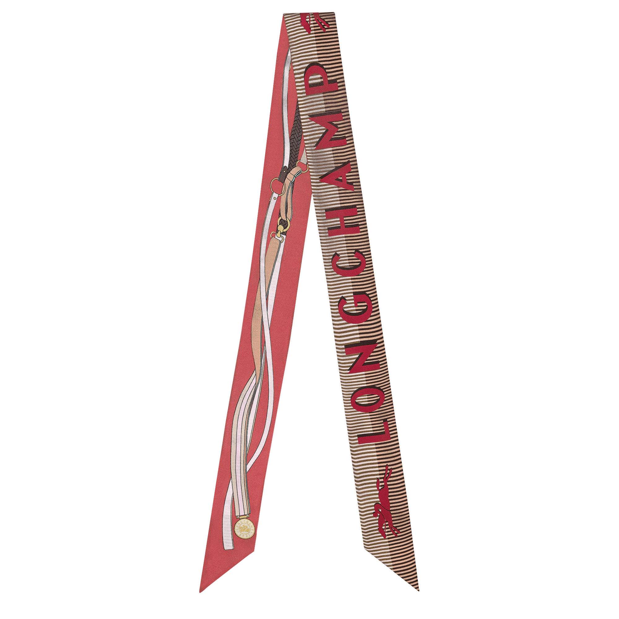 风驰电掣 细丝带, 珊瑚紅色