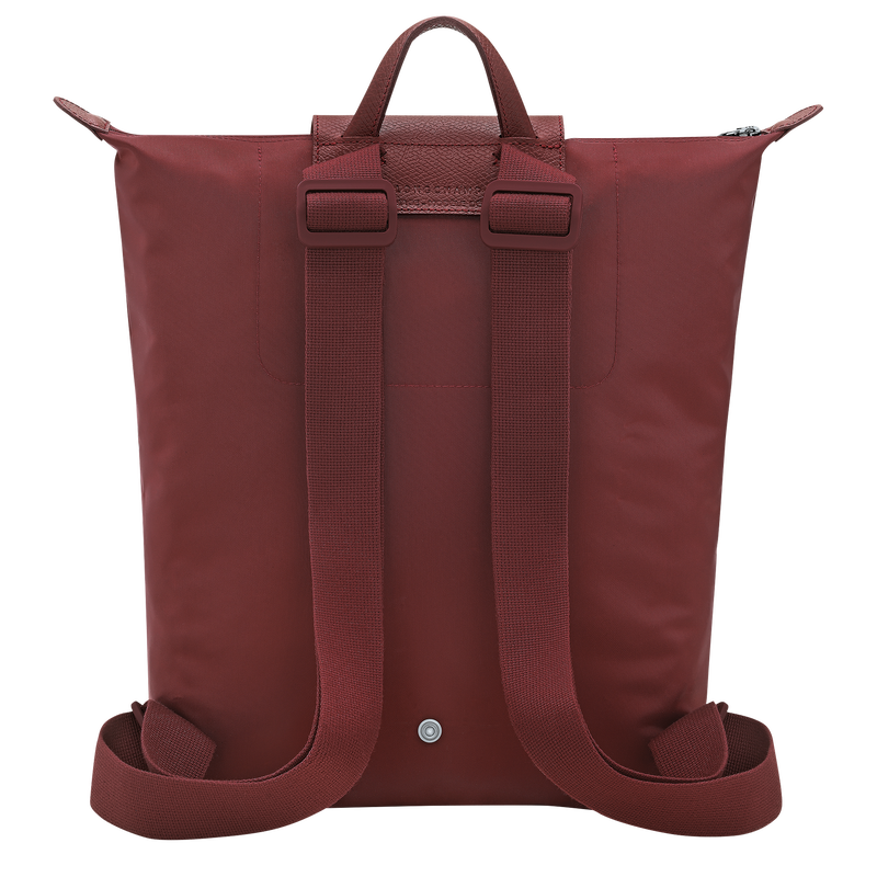 Le Pliage One M Backpack , Burgundy - Recycled canvas  - View 4 of  8