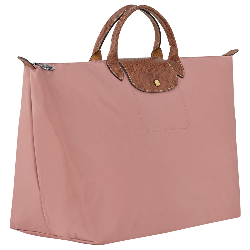 Le Pliage Original L 旅行包 , 茶粉色 - 再生帆布  - 查看 3 4