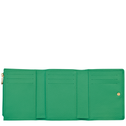 Le Foulonné系列 紧凑型钱包 , 绿色 - 皮革
