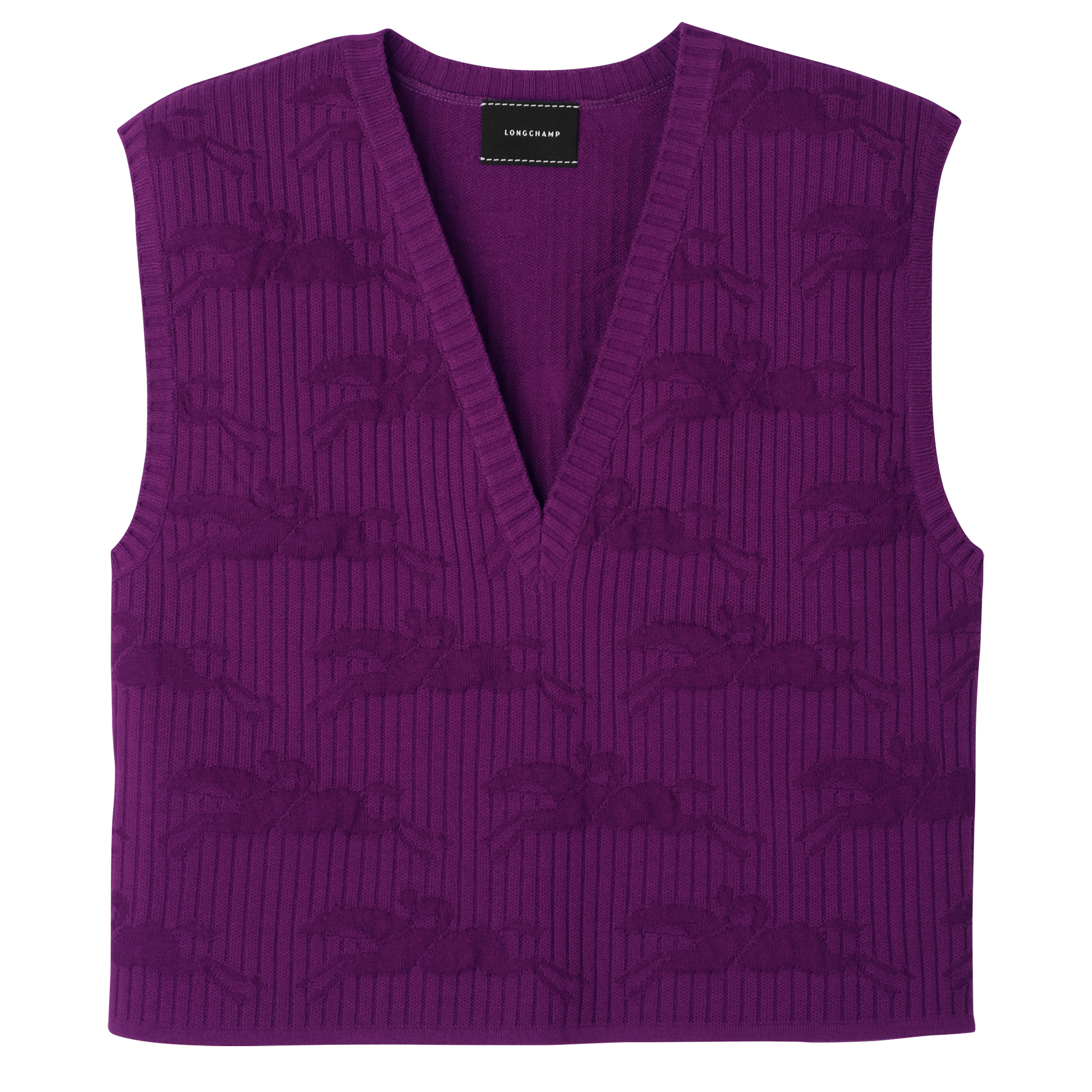null Sleeveless sweater, Violet
