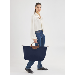 Le Pliage Original S Travel bag , Navy - Recycled canvas
