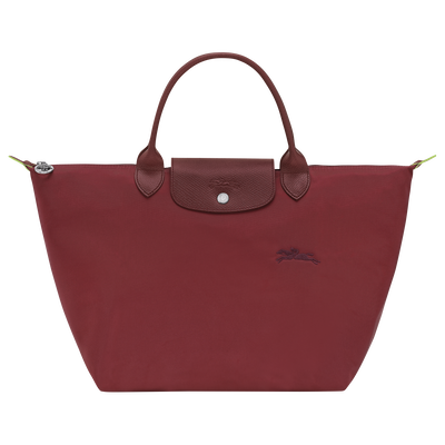 Le Pliage Green M 手提包 , 石榴色 - 再生帆布