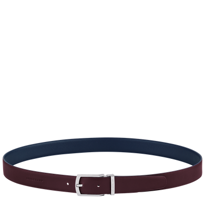 Delta Box Men's belt, Navy/Burgundy