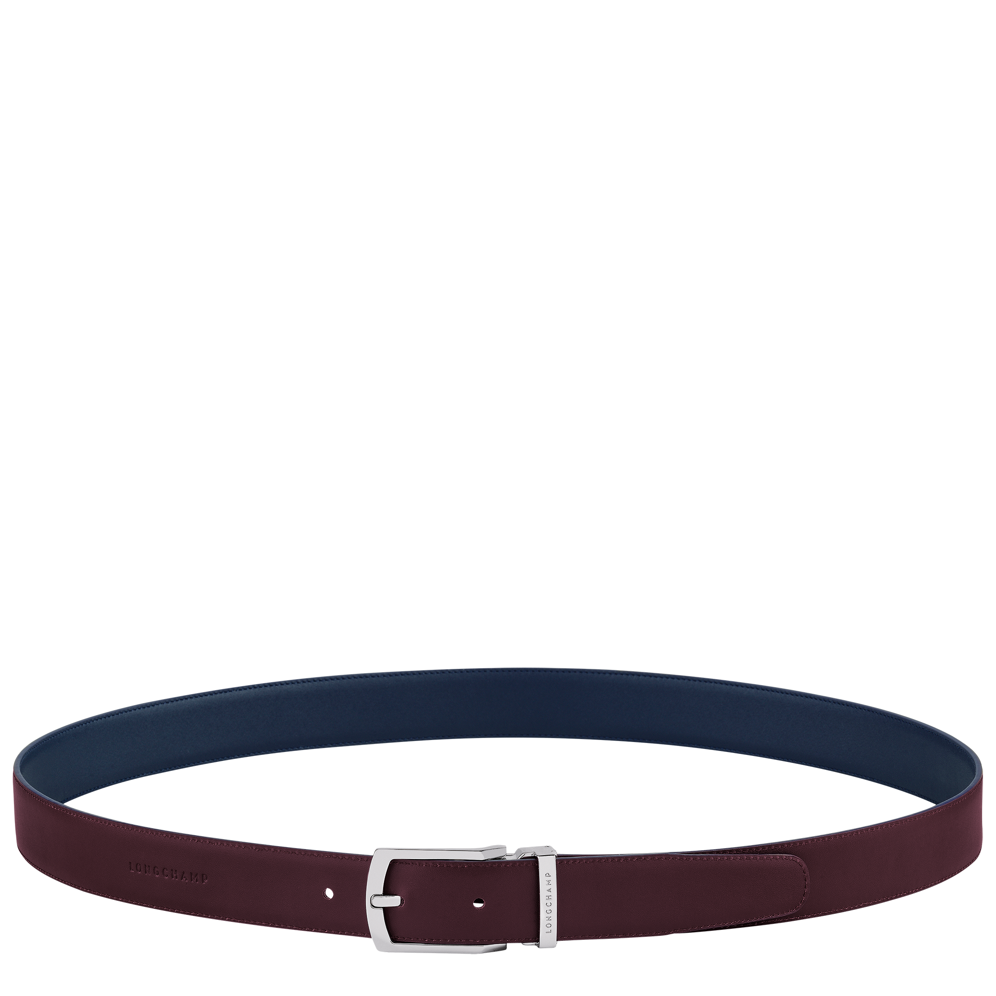 Men's belt, Navy/Burgundy - View 4 of
5 - zoom in Delta Box Men's belt, Navy/Burgundy