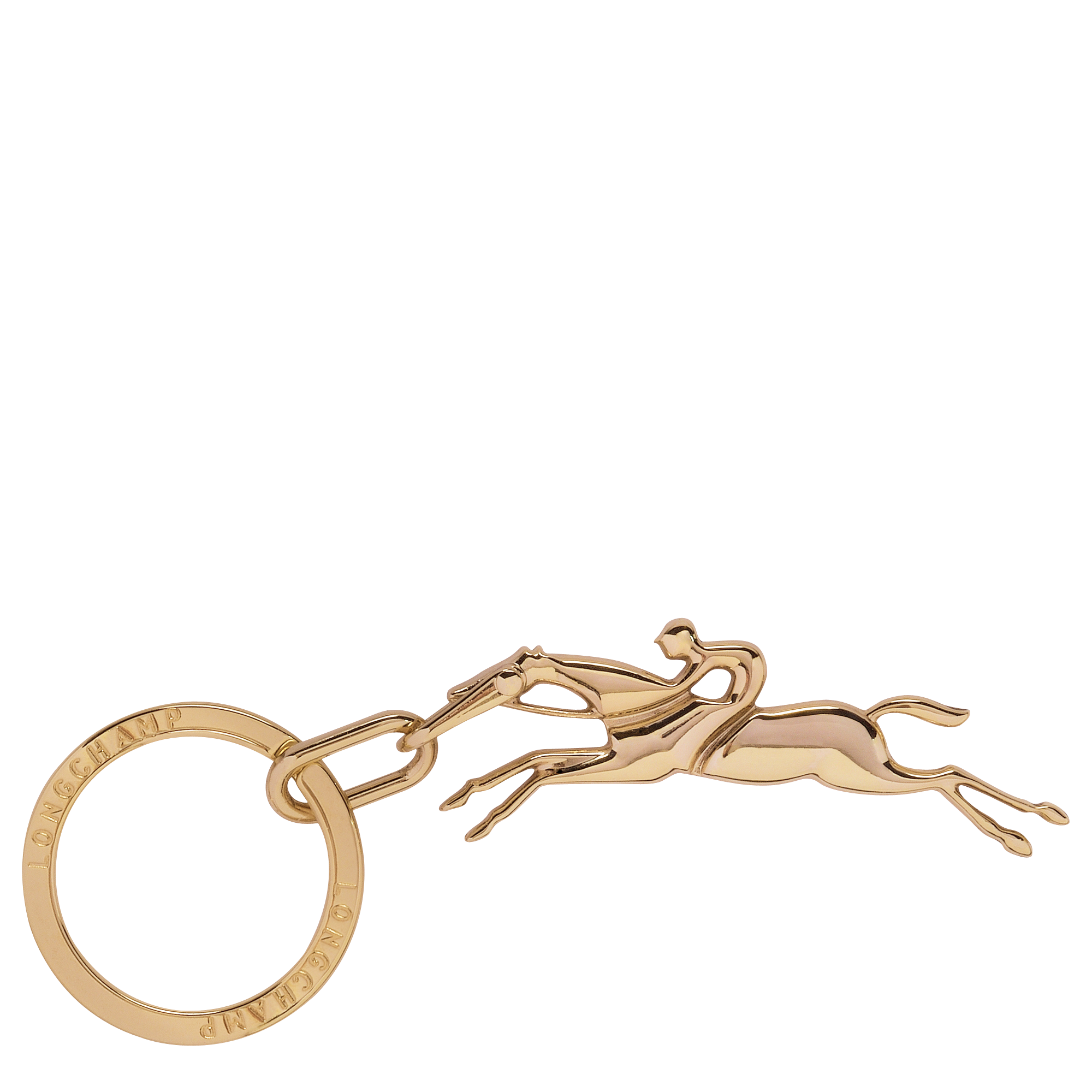 Cavalier Longchamp Key-rings, Very pale gold