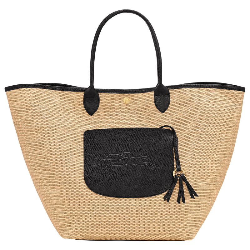 Le Pliage Collection L Basket bag , Black - Canvas  - View 1 of  6