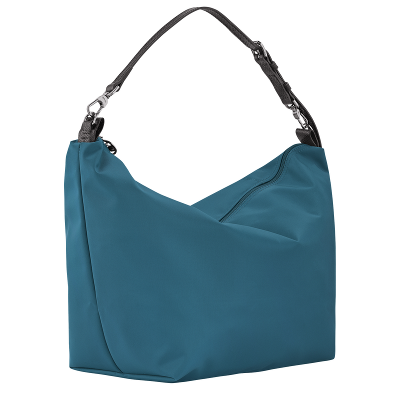 Le Slouchy M Hobo 袋 , 孔雀蓝色 - 帆布  - 查看 3 6