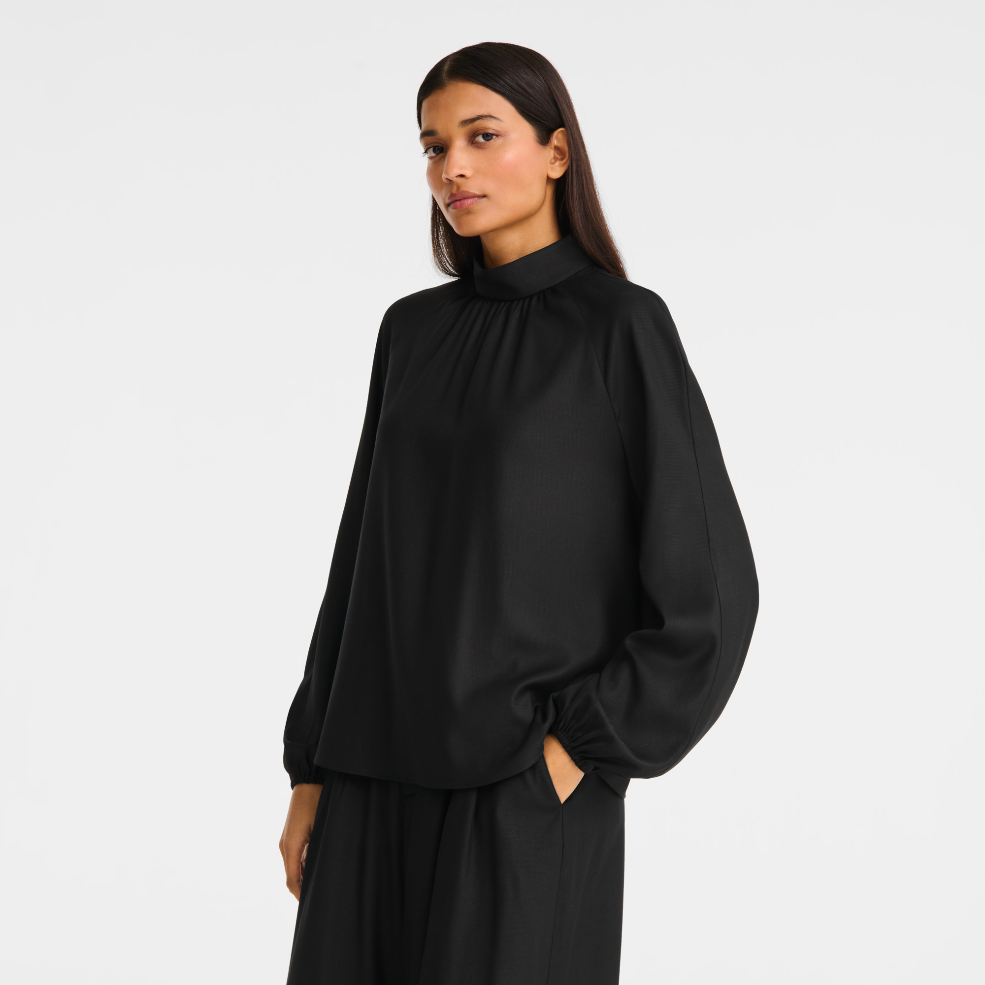 null Blouse, Black
