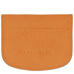Épure Card holder , Apricot - Leather