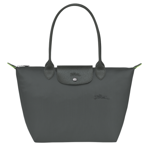 Le Pliage Green M Tote bag , Graphite - Recycled canvas - View 1 of  6