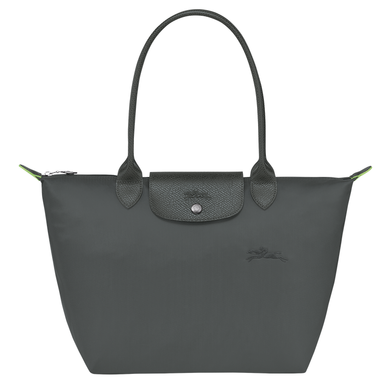 Le Pliage Green M Tote bag , Graphite - Recycled canvas  - View 1 of  6