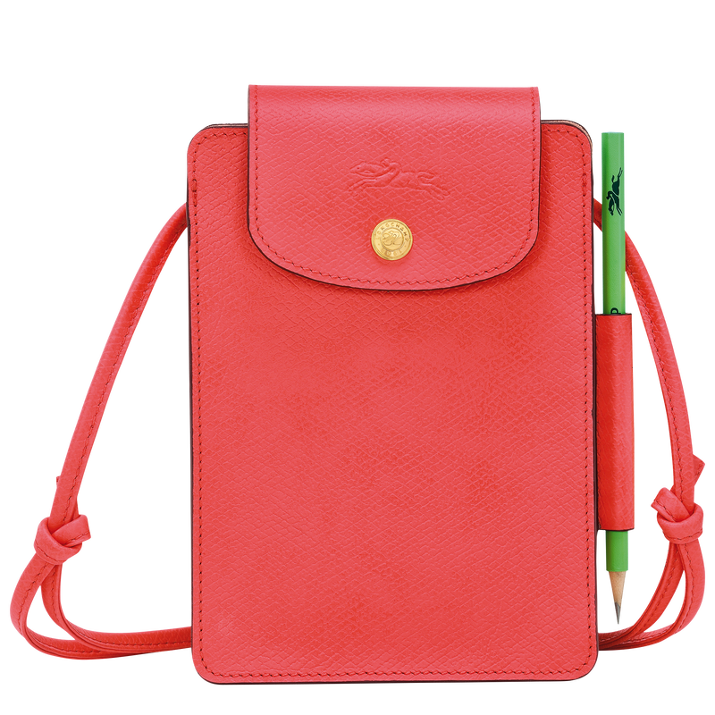 Épure XS Crossbody bag , Strawberry - Leather  - View 1 of  4