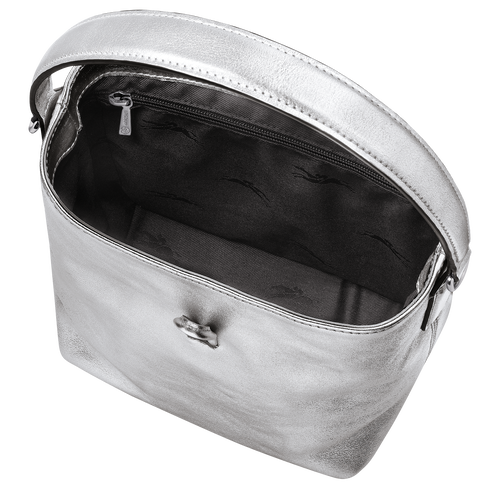 Roseau XS Bucket bag , Silver - Leather - View 5 of  6