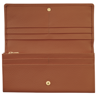 Le Foulonné系列 长款欧陆风钱包, 淡红褐色