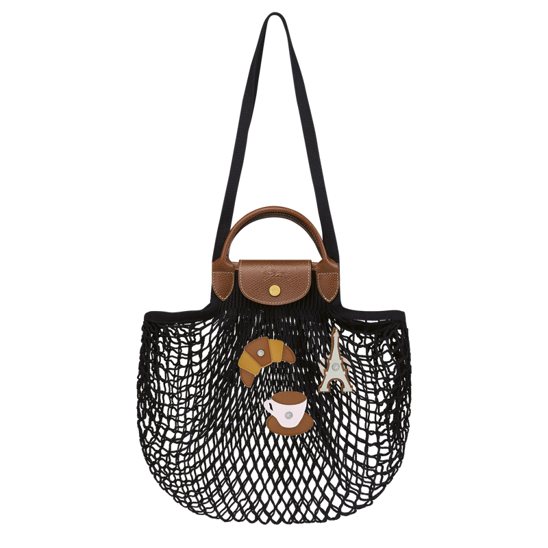 Le Pliage Filet L 网袋 , 黑色 - 帆布  - 查看 5 6