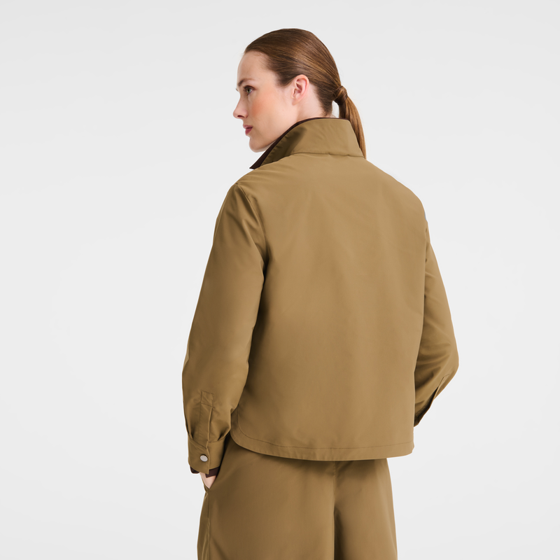Top , Olive - Technical poplin  - View 5 of  5